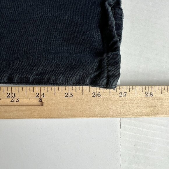 AGOLDE Jean Women's 27x26* Toni Mid Rise Straight Crop Black Faded Denim Tag 26 - Picture 12 of 16